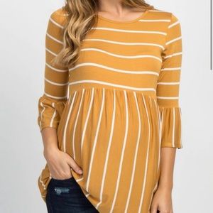 Mustard Pink Blush Maternity Top